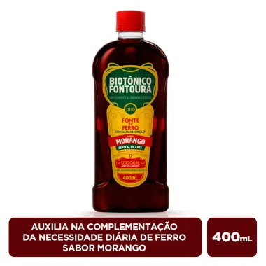 Biotônico Fontoura Sabor Morango 400ml_2