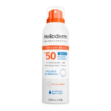 Protetor Solar Spray Helioderm Suncare FPS 50 200ml