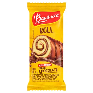 Bolinho Bauducco Rocambole Chocolate 34g