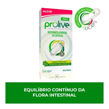 Prolive com 6 C&aacute;psulas