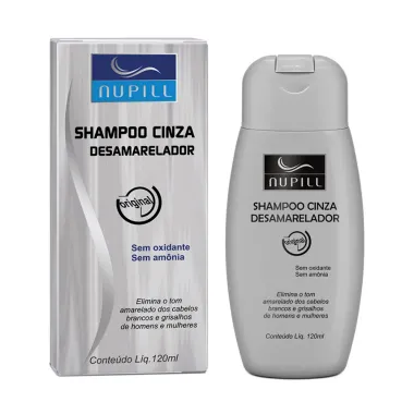 Shampoo Nupill Cinza Desamarelador 120ml