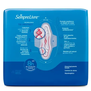 Absorvente Externo Sempre Livre Adapt Plus Suave 32 Unidades Leve Mais Por Menos