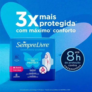Absorvente Externo Sempre Livre Adapt Plus Suave 32 Unidades Leve Mais Por Menos
