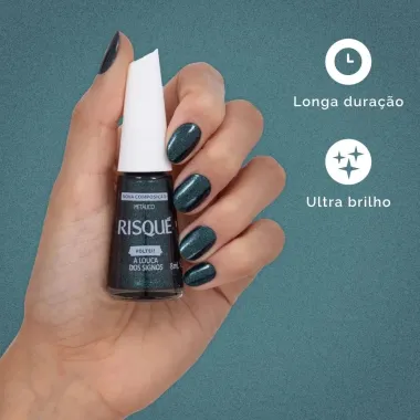 Esmalte Risqu&eacute; Voltei! A Louca dos Signos Met&aacute;lico com 8ml