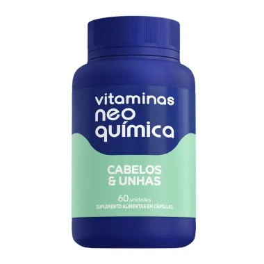 Vitamina Neo Química Cabelo e Unhas 60 Cápsulas