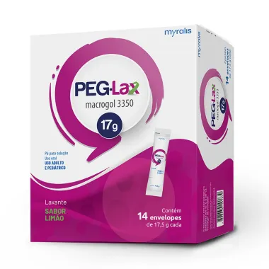 PEG-Lax Sabor Lim&atilde;o Envelope com 14 Unidades de 17,5g cada
