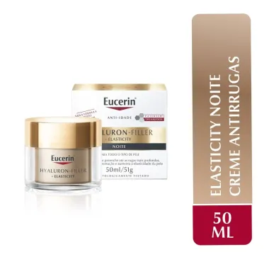 Eucerin Hyaluron-Filler Elasticity Noite Creme Facial Anti-Idade 50ml