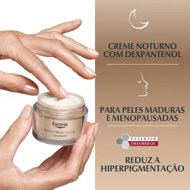 Eucerin Hyaluron-Filler Elasticity Noite Creme Facial Anti-Idade 50ml