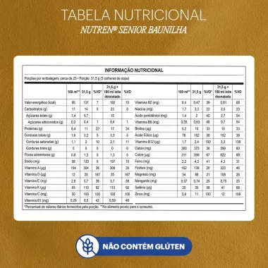 Nutren Senior Complemento Alimentar Baunilha 740g