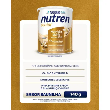 Nutren Senior Complemento Alimentar Baunilha 740g