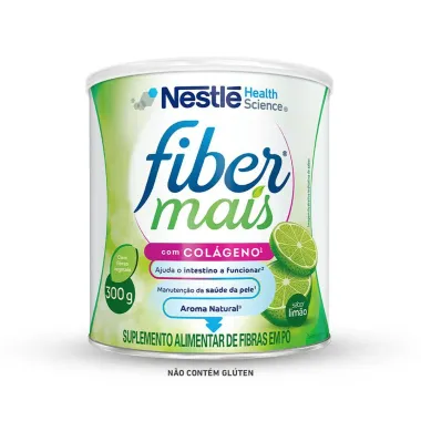 Suplemento Alimentar FiberMais Col&aacute;geno Mix de Fibras Sabor Lim&atilde;o 300g