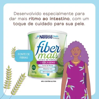 FiberMais Colágeno Mix de Fibras Limão 300g Verso 4