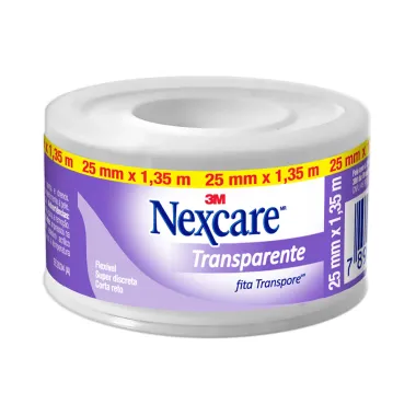 Fita Transparente Nexcare 25mm x 1,35m com 1 Unidade