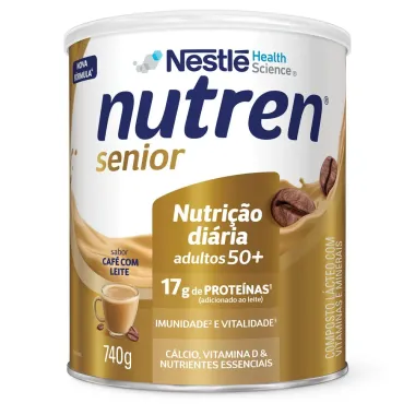 Nutren Senior Complemento Alimentar Caf&eacute; com Leite 740g