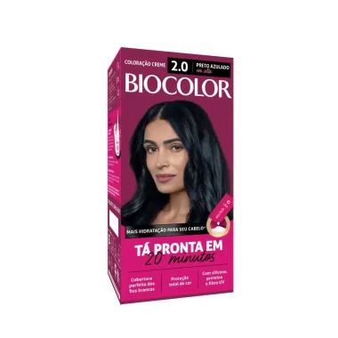 Tinta de Cabelo Biocolor Mini Kit Preto Azulado Incrível 2.0