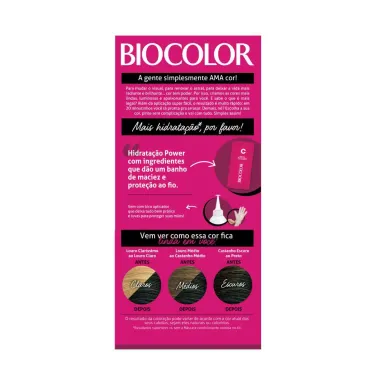 Tinta de Cabelo Biocolor Mini Kit Preto Fundamental 1.0