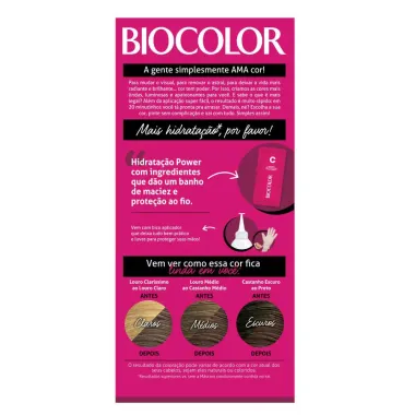 Tinta de Cabelo Biocolor Mini Kit Castanho Claro Luxuoso 5.0