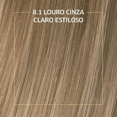 Tintura de Cabelo em Creme Biocolor Cor Louro Cinza Claro Estiloso 8.1