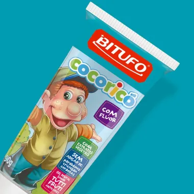 Gel Dental Infantil Cocoricó com Flúor Tutti-Frutti 90g