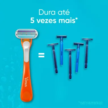 Aparelho de Depila&ccedil;&atilde;o Gillette Venus Tropical com 3 Unidades Pre&ccedil;o Especial