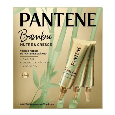 Kit Ampola Pantene Bambu 45ml