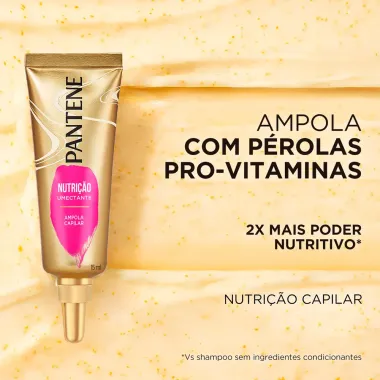 Kit Ampola Capilar Pantene Pro-V Nutrição 3 Ampolas com 15ml Cada 45ml