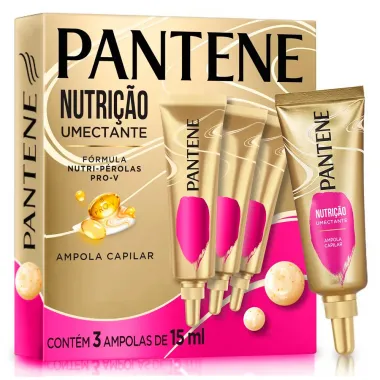 Kit Ampola Capilar Pantene Pro-V Nutrição 3 Ampolas com 15ml Cada 45ml