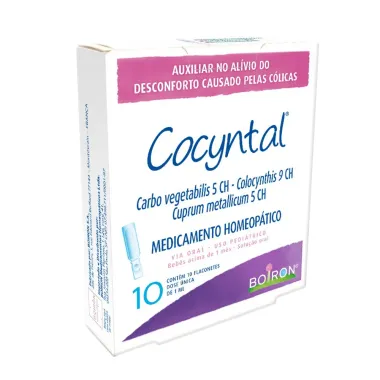 Cocyntal Boiron Flaconetes com 10 unidades de 1ml cada