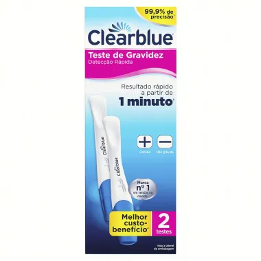 Teste de Gravidez Clearblue Detecção Rápida 2 Unidades