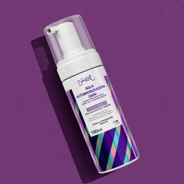 Água Autobronzeadora em Mousse Dark Skelt 150ml