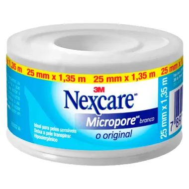 Fita Micropore Nexcare Branca 25mm x 1,35m 1 Unidade