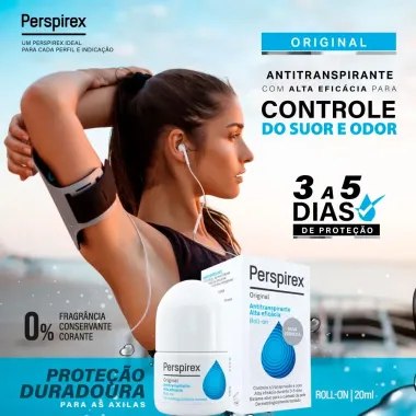 Desodorante Perspirex Roll-on Antiperspirante com 20ml