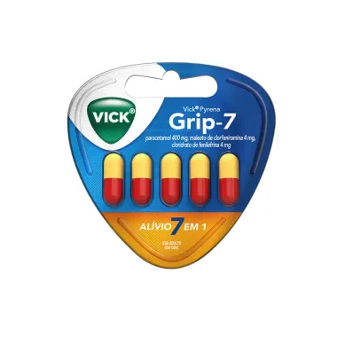 Vick Pyrena Grip-7 com 5 Cápsulas