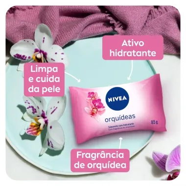 Sabonete em Barra Nivea Orquídeas 85g