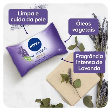 Sabonete em Barra Nivea Lavanda & &Oacute;leos 85g