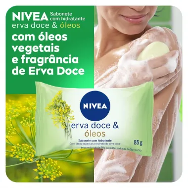 Sabonete em Barra Nivea Erva Doce e &Oacute;leos 85g