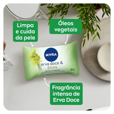 Sabonete em Barra Nivea Erva Doce e &Oacute;leos 85g