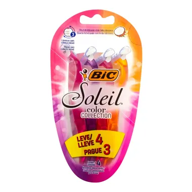 Aparelho de Depilação Bic Soleil Color Collection Leve 4 Pague 3