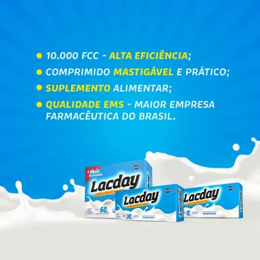 Lacday 10.000U.Fcc 8 Comprimidos Mastigáveis