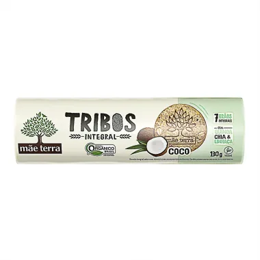 Biscoito Integral e Orgânico Tribos Mãe Terra Coco 130g