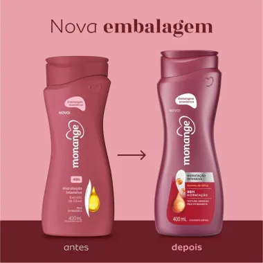 Hidratante Desodorante Monange Hidrata&ccedil;&atilde;o Intensiva Extrato de Oliva 400ml