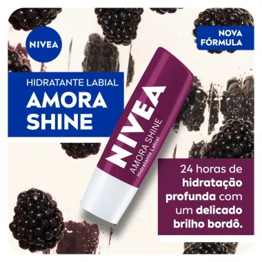 PROT LABIAL NIVEA AMORA SHINE 4,8G