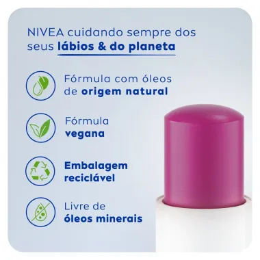 PROT LABIAL NIVEA AMORA SHINE 4,8G