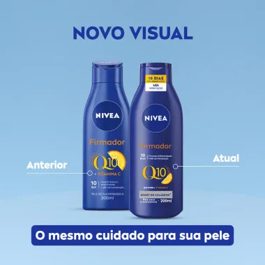 Loção Hidratante Nivea Firmador Q10 + Vitamina C Pele Seca a Extrasseca 200ml
