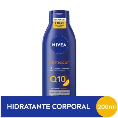 Lo&ccedil;&atilde;o Hidratante Nivea Firmador Q10 + Vitamina C Pele Seca a Extrasseca 200ml