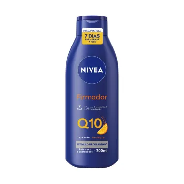 Lo&ccedil;&atilde;o Hidratante Nivea Firmador Q10 + Vitamina C Pele Seca a Extrasseca 200ml