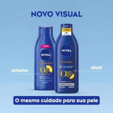 Loção Hidratante Nivea Firmador Q10 + Vitamina C Pele Seca a Extrasseca 400ml