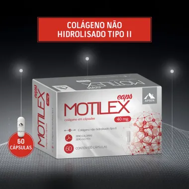 Motilex Caps Colágeno Tipo II Não Hidrolisado com 60 Cápsulas