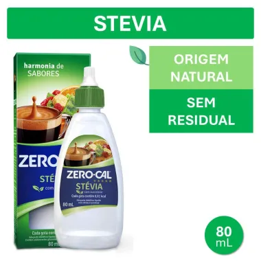 Adoçante Líquido Zero Cal Stévia 80ml