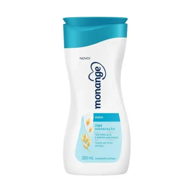 Hidratante Desodorante Monange Hidrata&ccedil;&atilde;o Nutritiva Iogurte com Aveia 200ml
